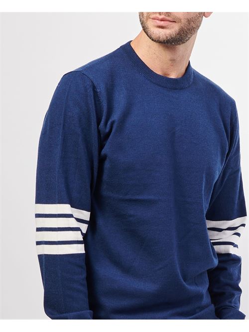 Pull col rond Richmond avec logo RICHMOND X | UMA24101MADRESS BLUE